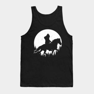 Bigfoot Riding Horse Tank Top